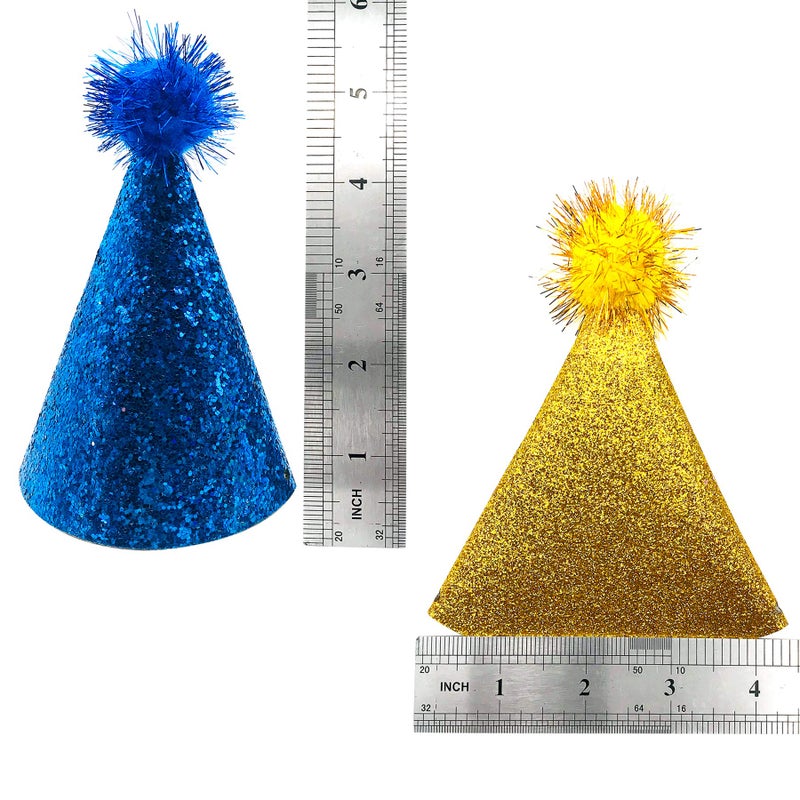 PET SHOW 5pcs Small Dog Birthday Hat Set for Boys Girls Medium Dogs Cat Kitten Puppies Party Hats with 0-9 Numbers 10 Glue Grooming Accessories - Image 4